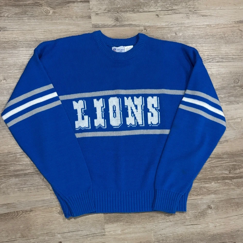 Vintage Detroit Lions men’s knit sweater - Picture 1 of 6